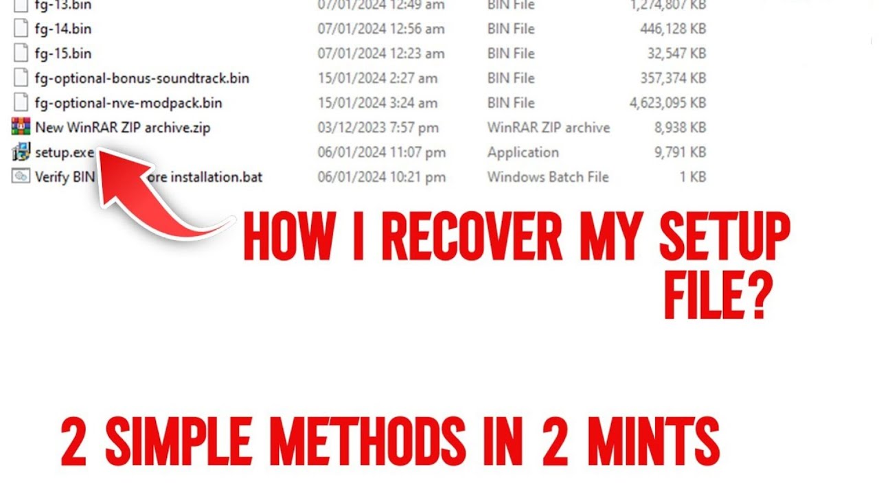 Как восстановить установочный файл Fitgirl Repack?