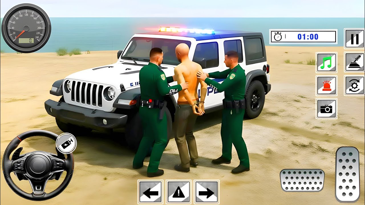 🚨 Police Chase Simulator 3D – Real City Crime Pursuit Gameplay (Android)