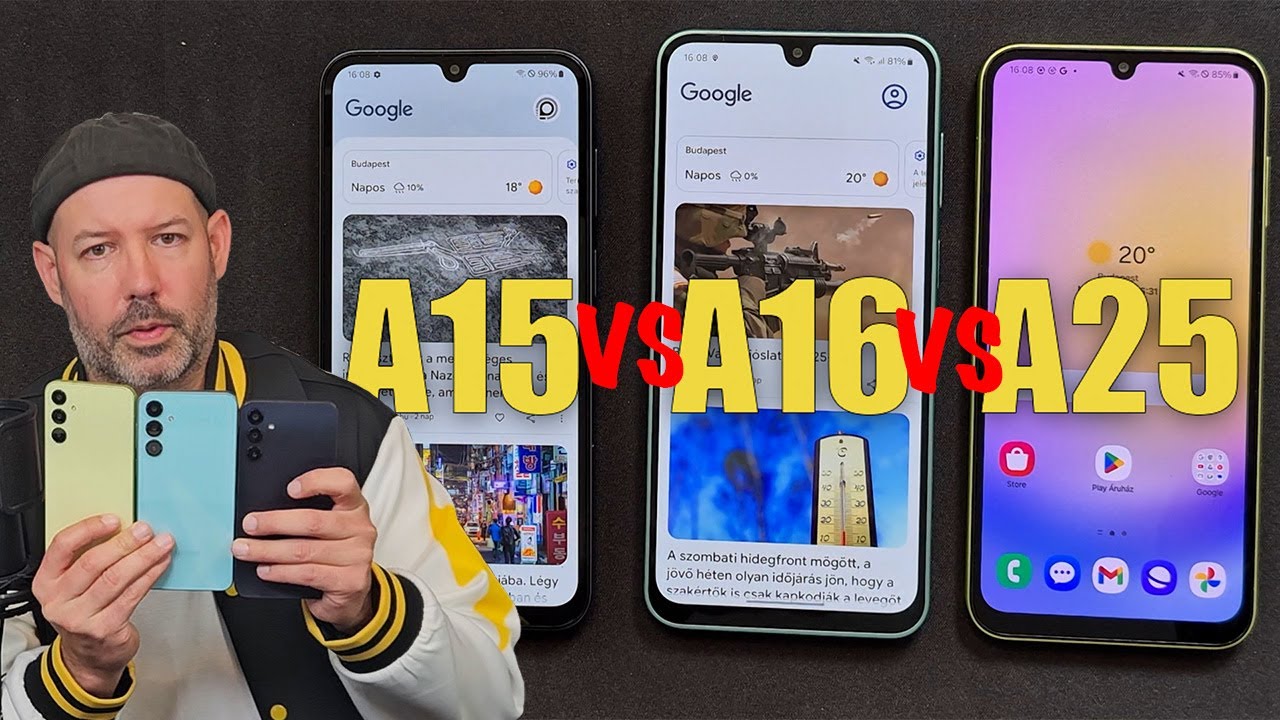 Melyik olcsó Samsungot vegyem? A15 vs. A16 vs. A25