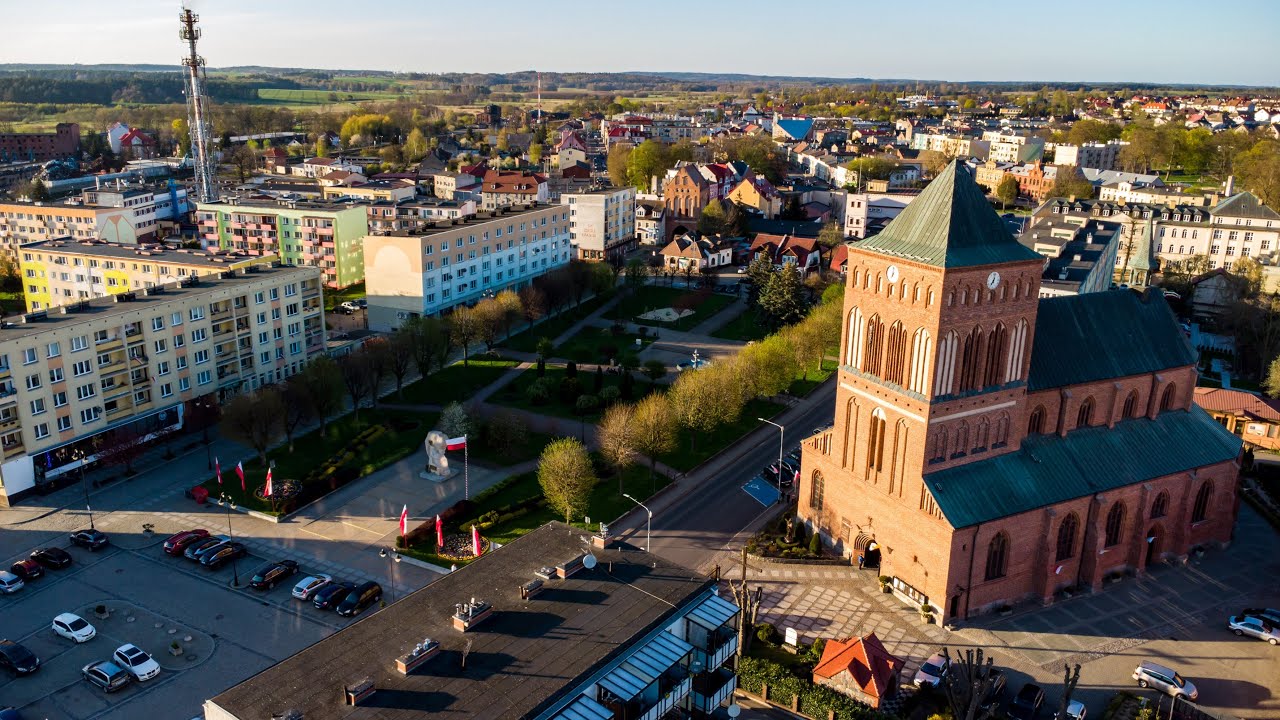 Świdwin z lotu ptaka - wiosna
