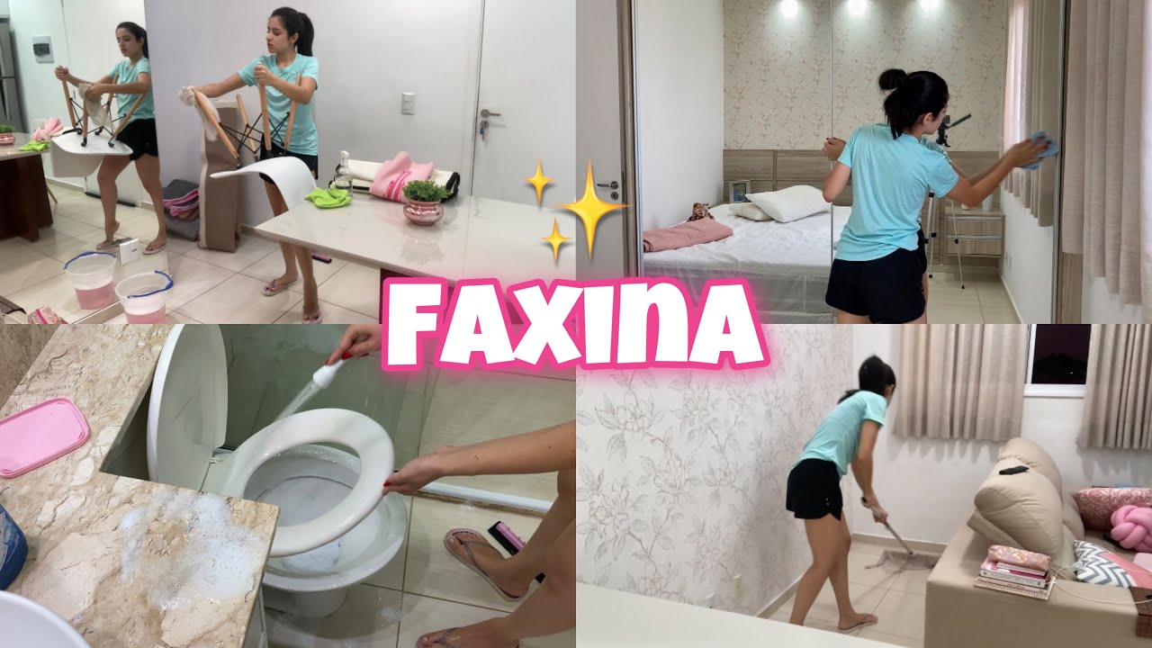 FAXINA COMPLETA✨ ARRASTEI OS MÓVEIS, TIREI OS TAPETES GRANDES
