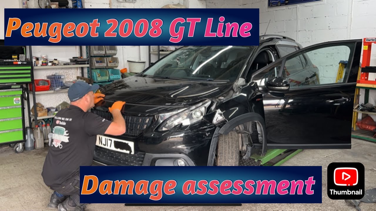 Peugeot 2008 GT Line 2017 Cat S Apparently Part 1 Damage Assessment