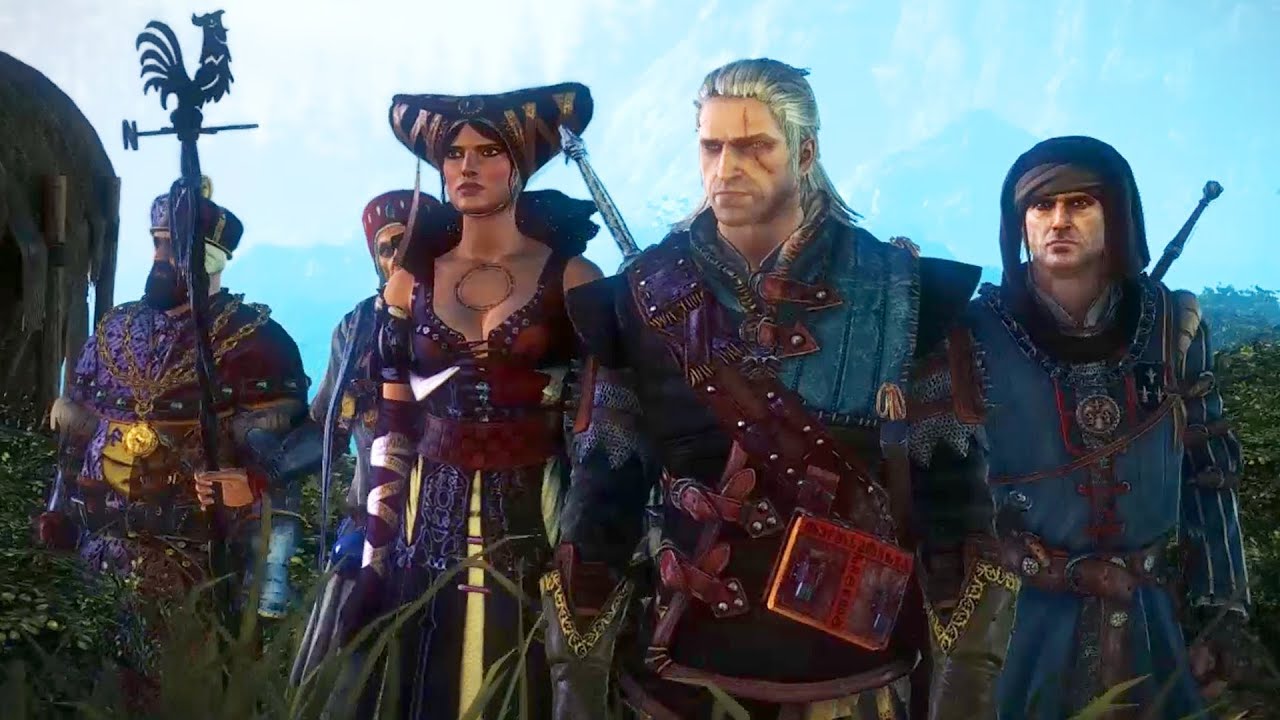 Fellowship of Kaedwen: Geralt, Roche, Sile, Dethmold and Henselt. Sabrina's Curse (The Witcher 2)