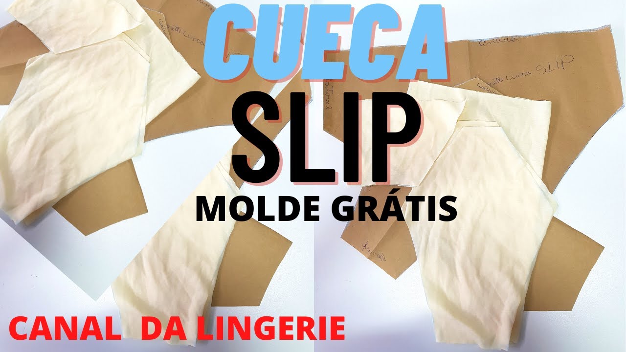 MOLDE GRÁTIS CUECA SLIP( do 
