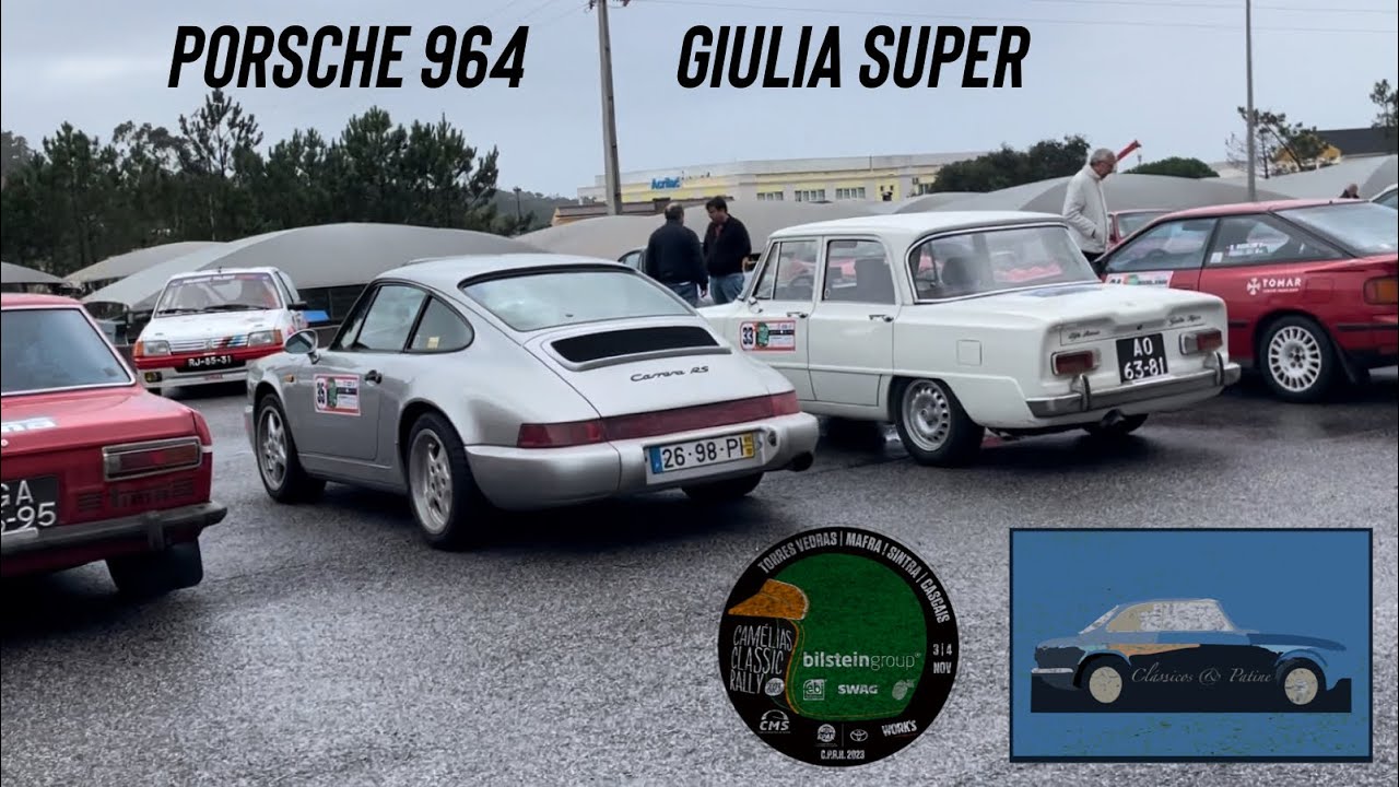 Preparation for Camélias Classic Rally 2023 - Porsche 964 Carrera 2 & Alfa Romeo Giulia Super