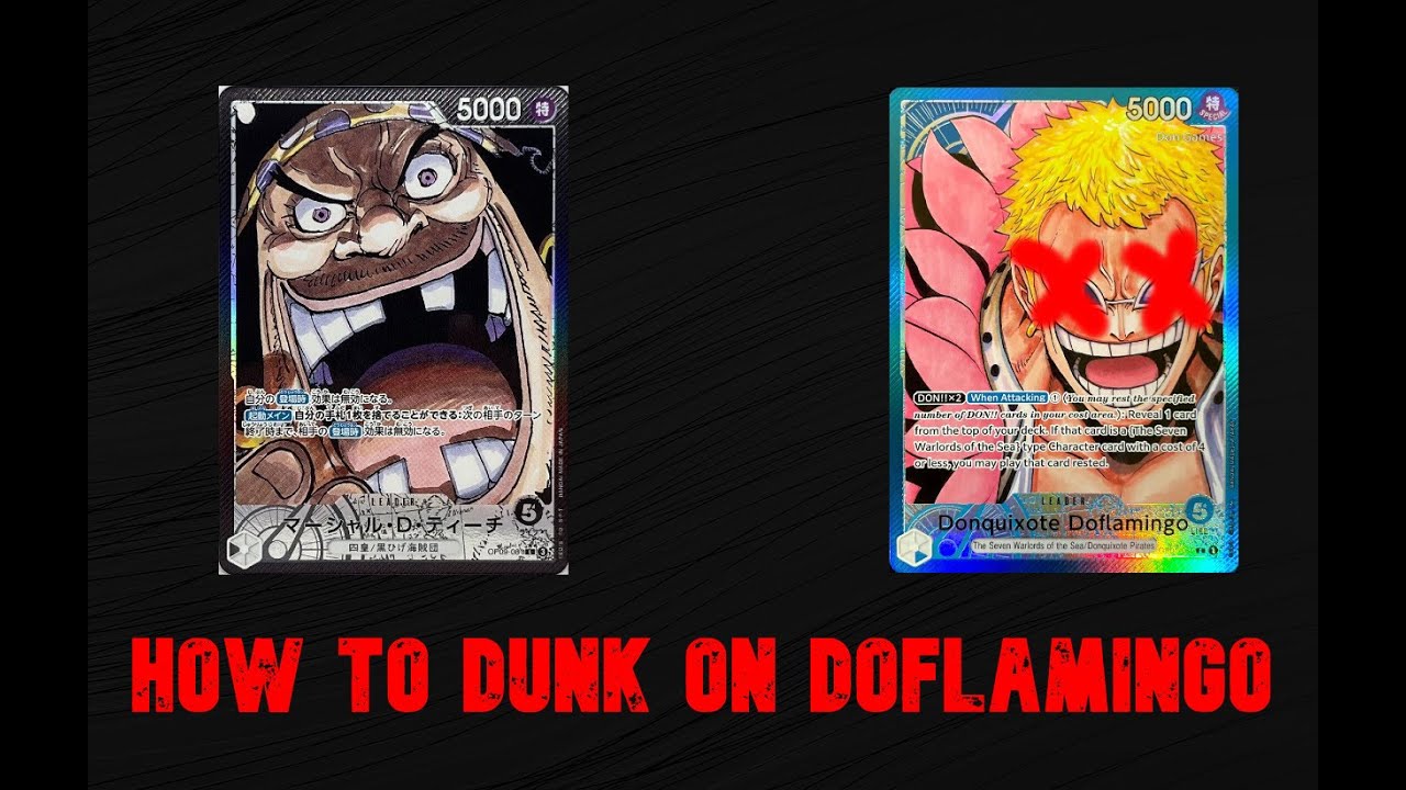 OP09 - HOW TO BEAT DOFLAMINGO AS BLACKBEARD - FEAT RANK 1 BLACKBEARD (Basedgod) - GAMEPLAY VIDEO