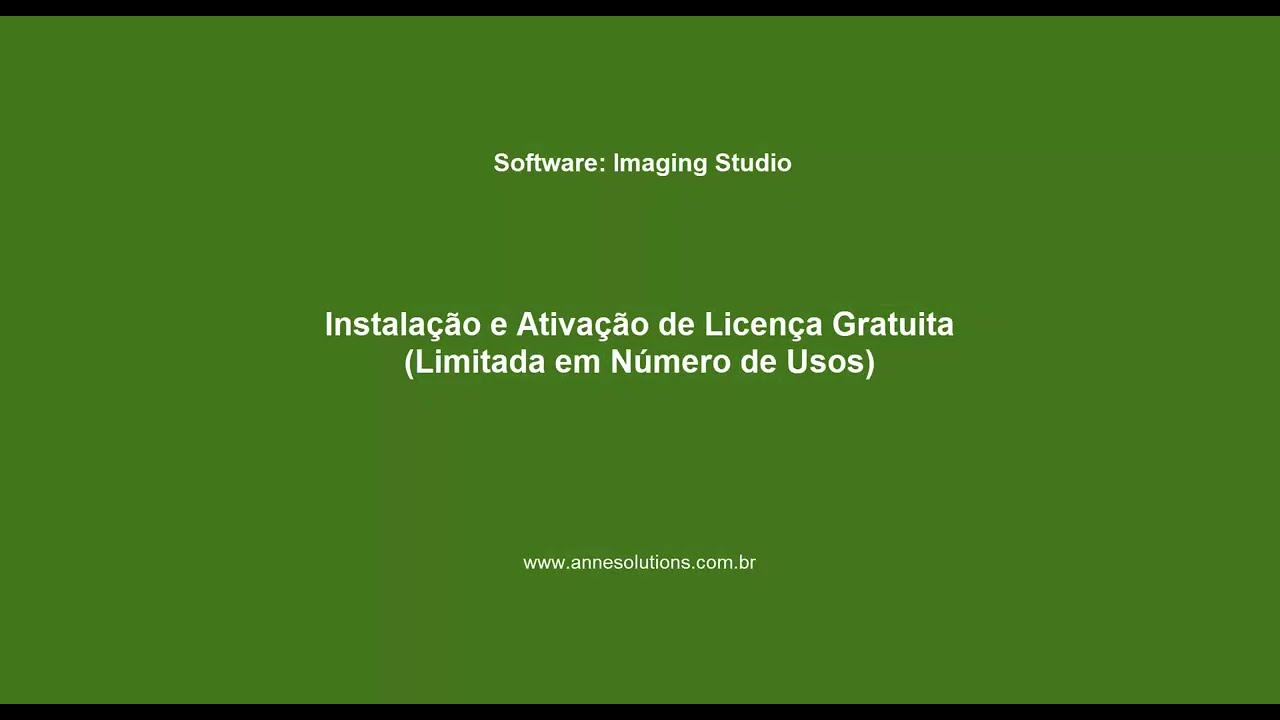 Ativação de Licença do Imaging Studio (Teste Gratuito)