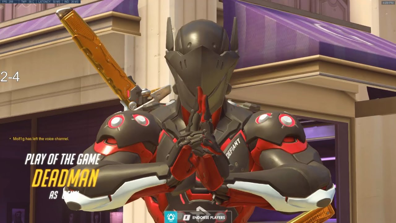 Overwatch Rank 1 Genji Shadder2k Showing His Sick Gameplay Skills