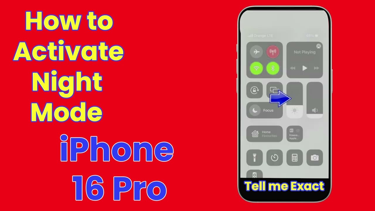 Как активировать Night Shift на iPhone 16 Pro