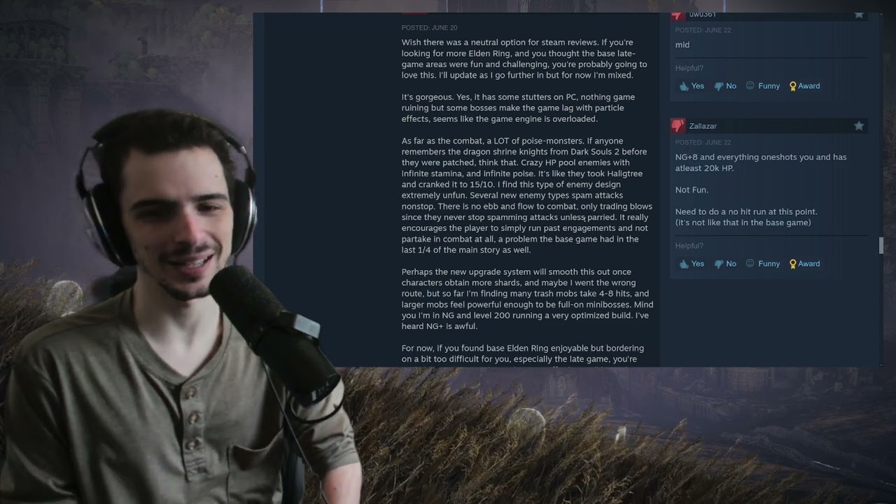 Shadow of the Erdtree Review Bombed for Being too Hard - Elden Ring