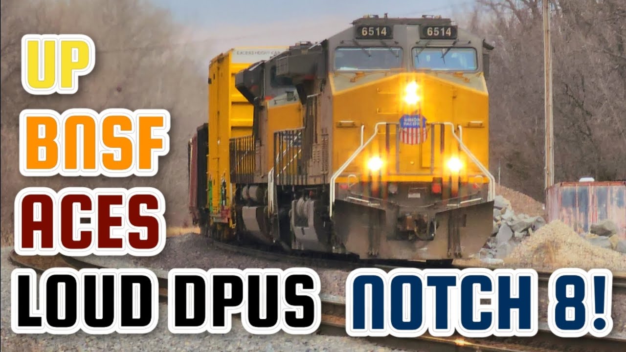 TRAINS IN NOTCH 8 & LOUD DPUS! Train action with screaming dpus, big hills, monster trains & more!!
