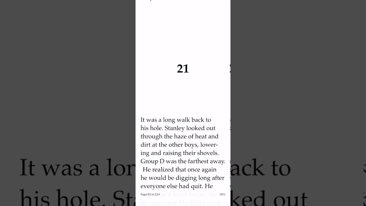 Holes Chapters 21-22