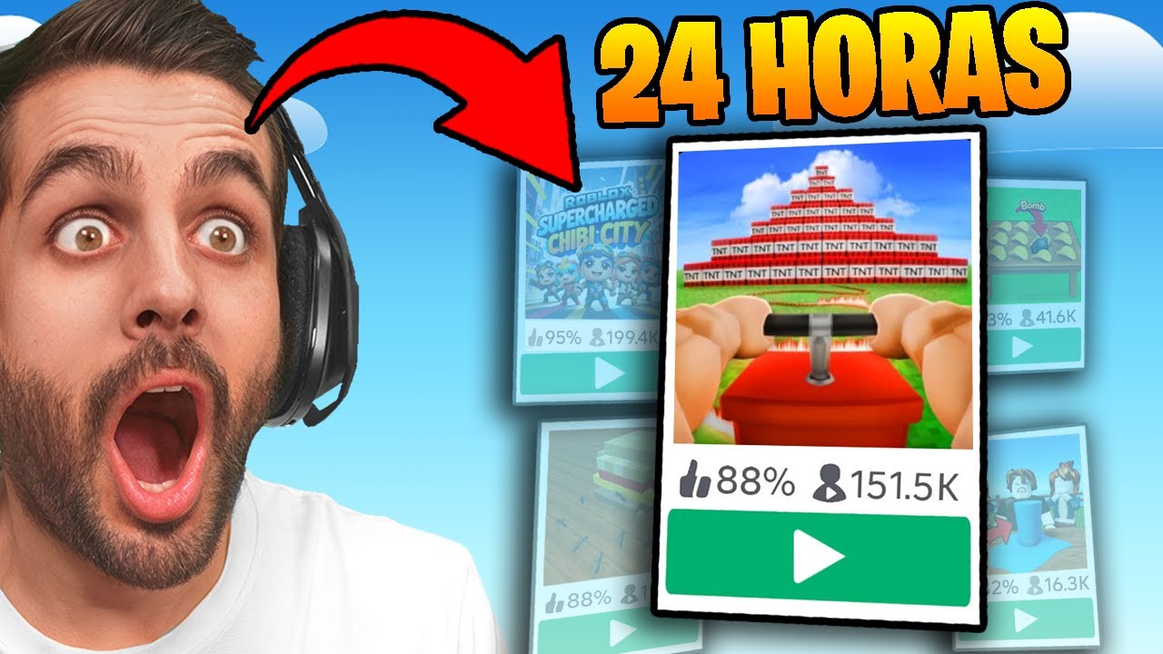 Juegos de ROBLOX creados en 24 HORAS… ¡y GANAN MILLONES de ROBUX! 😱