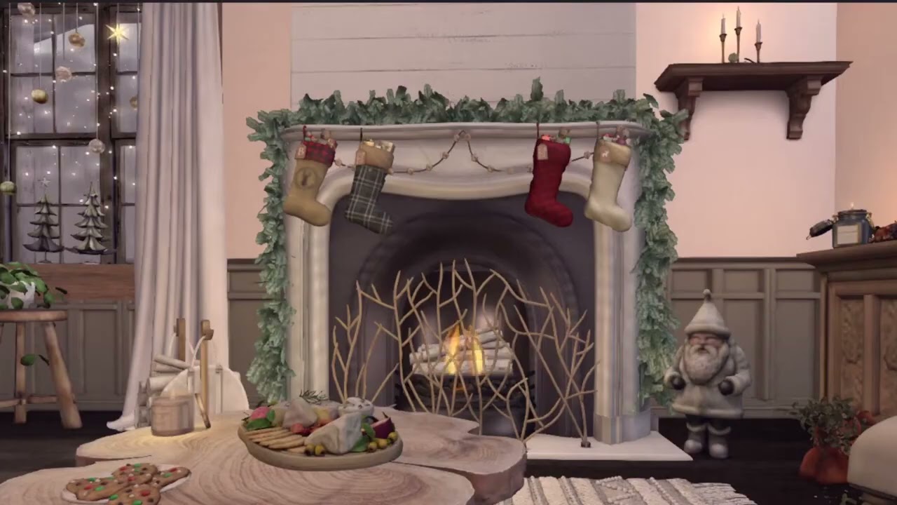Ambience: Christmas Fireplace - Second Life