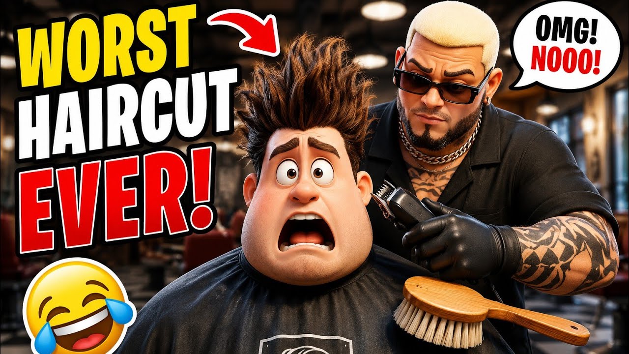 The Funniest Barber Shop Ever #cartoon 
