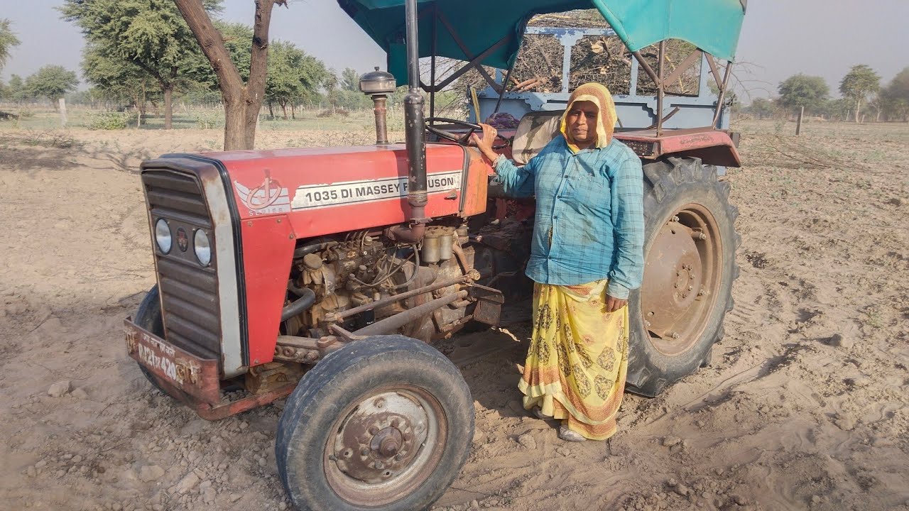 Empowering Women in Agriculture Female Tractor Driver at Work