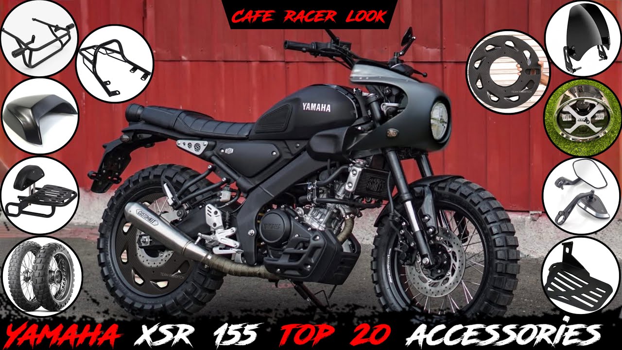 Yamaha XSR 155 all accessories 🔥 | xsr 155 full modification visor,mirror,crash guard,wrap,ppf