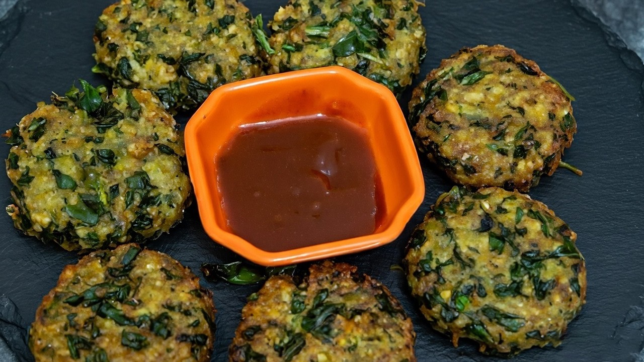Super Crispy Poha Palak Kabab in 10 Minutes | Healthy & Crispy Poha Palak Kabab | 10-Minute Recipe
