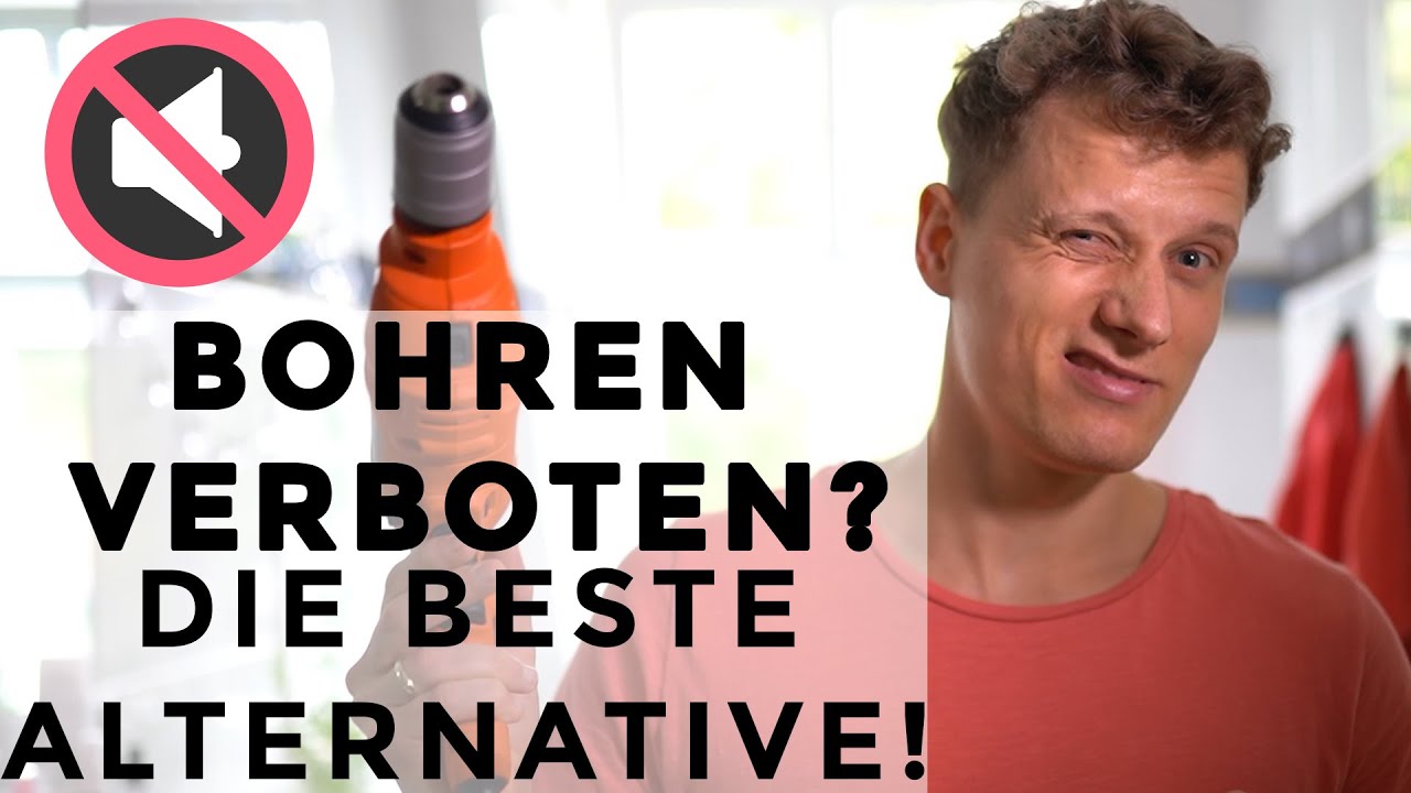 Alternative zum Bohren? Gegenst&auml;nde LEISE an die Wand bringen - Kleben statt Bohren
