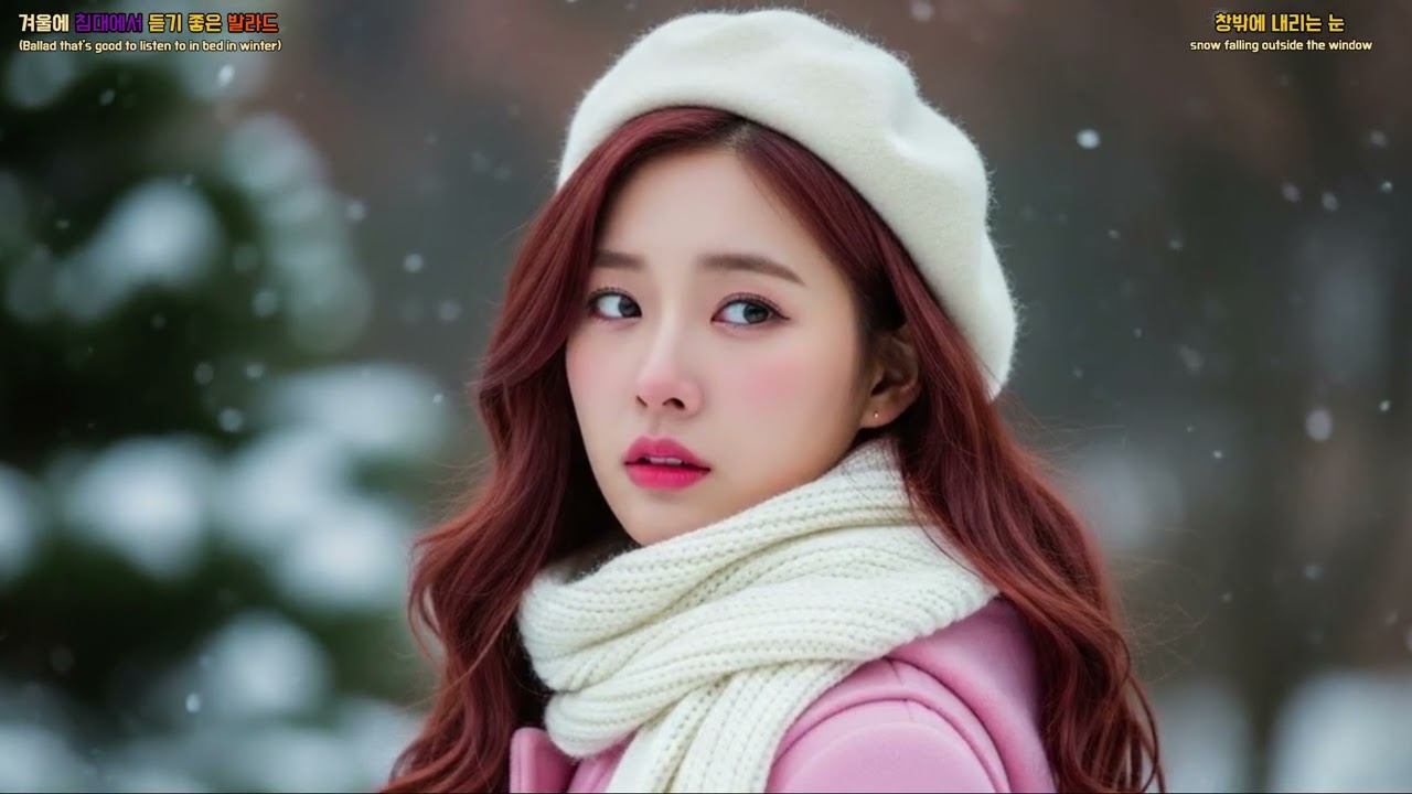 감성발라드 - 창밖에 내리는 눈 (w027) / Emotional Ballard - Snow Falling Outside the Window (w027)