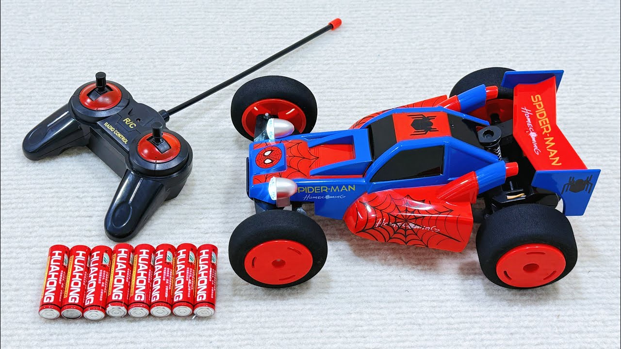 Unboxing racing cars, transformable planes, Spider Man remote-controlled cars, transport vehicles