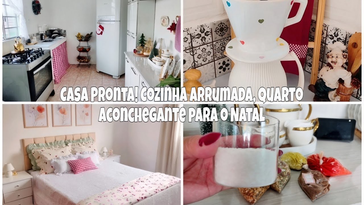 DECORAÇÃO DE NATAL NO QUARTO /TEMPEROS  QUE ME SURPREENDEU/ COZINHA LIMPA/TEM DIAS QUE SÃO TAO CALMO