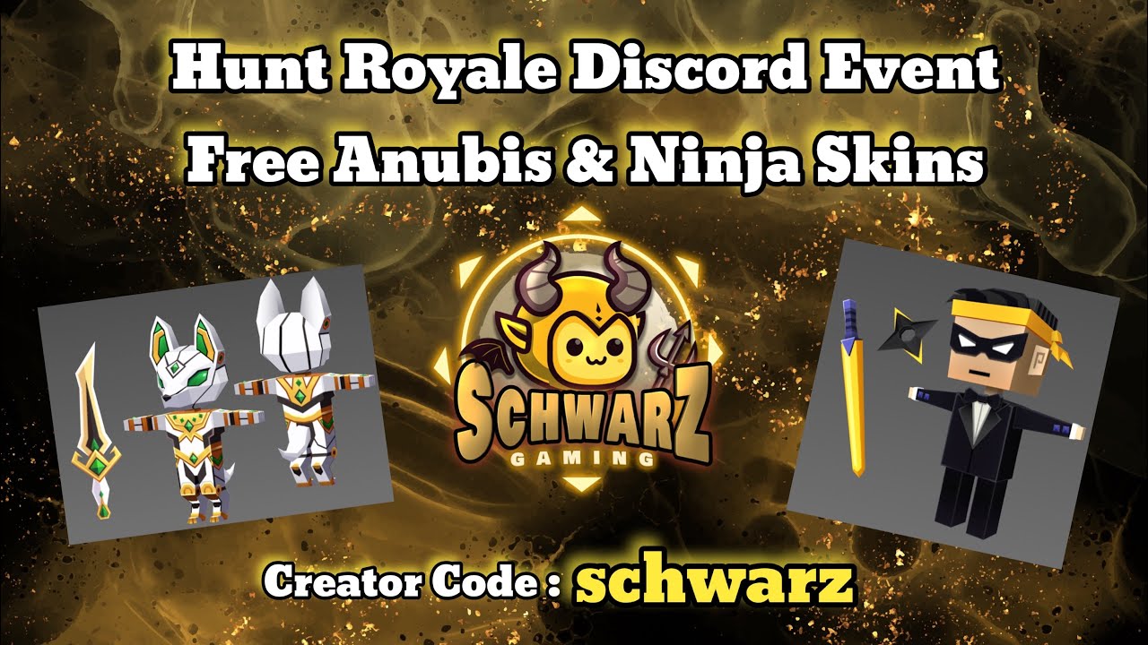 Hunt Royale Discord Event - Free Anubis & Ninja Skins