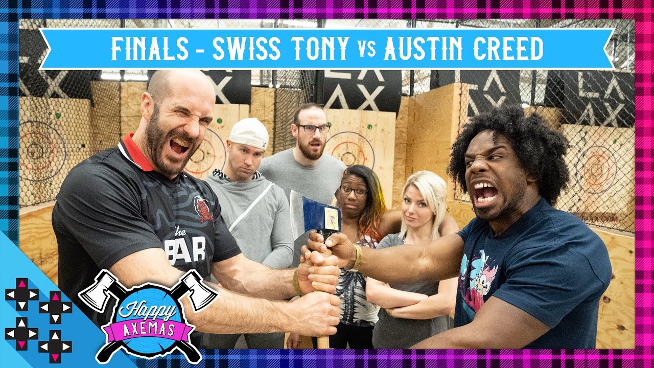AXE TOSS COMPETITION: CESARO vs. AUSTIN CREED - FINALS!