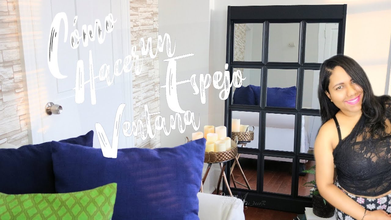 Cómo hacer un espejo con forma de ventana / Room decor Espejo decorativo tipo ventana