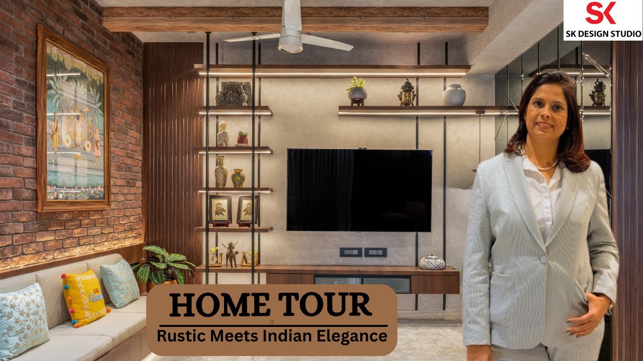 Home Tour| Indian home | Blend of rustic and indian style interiors| #homedecorideas  interiorvlog
