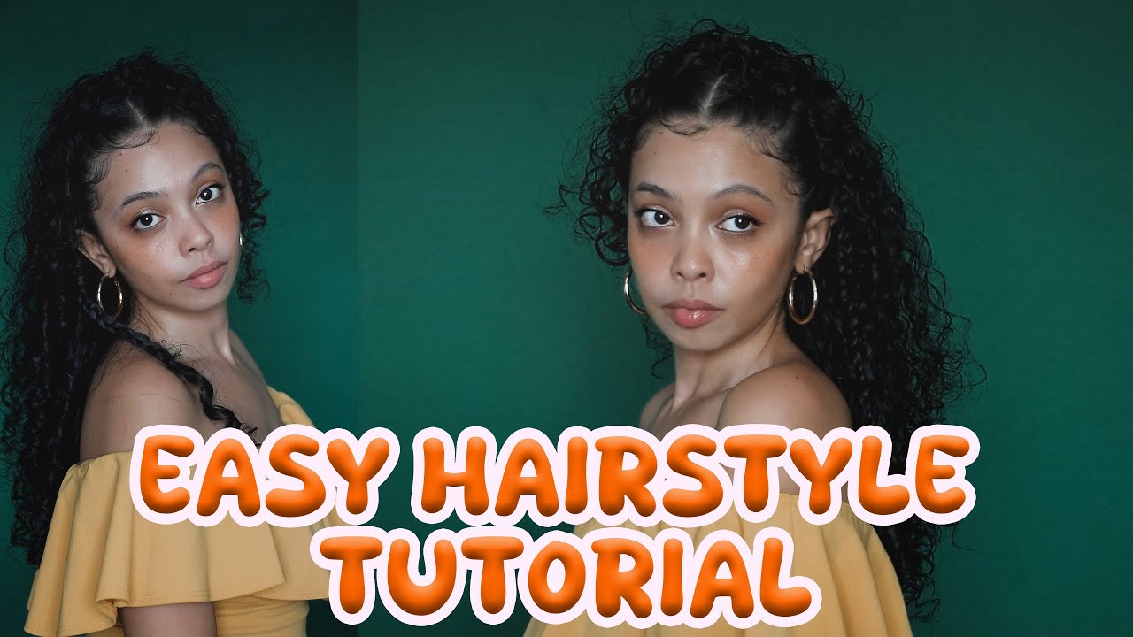 Elevated Half Up Half Down Curly Hairstyle Tutorial | Easy Summer Hair Inspo ✨