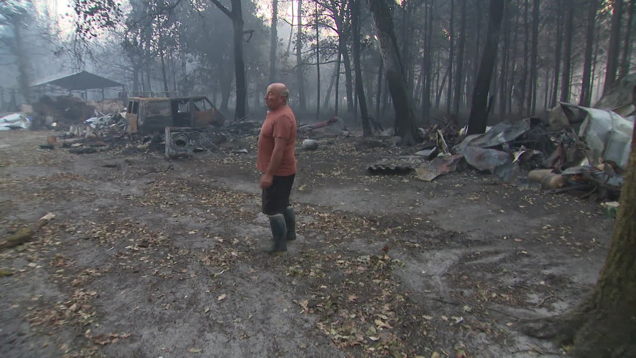 Gironde : après le passage de l'incendie à Sainte-Hélène , portrait d'un sinistré qui a tout perdu