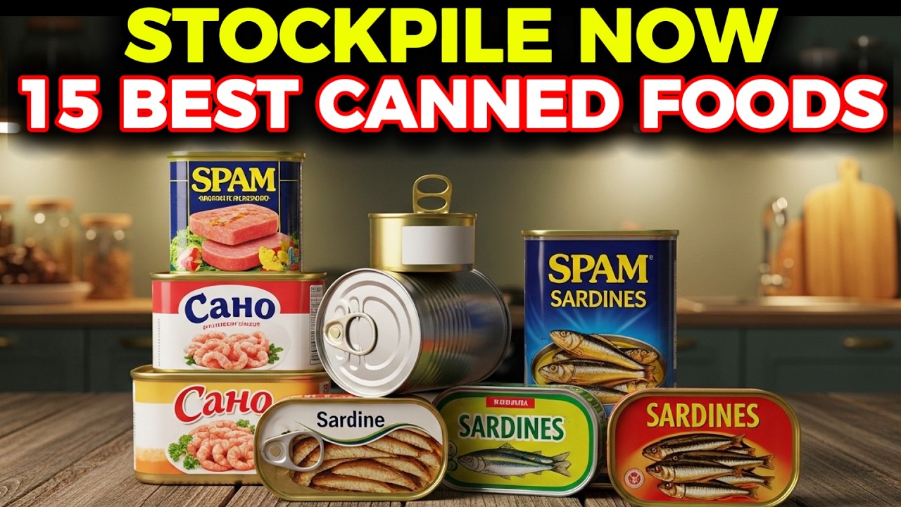 18 Best Canned Foods To STOCKPILE Before SHTF