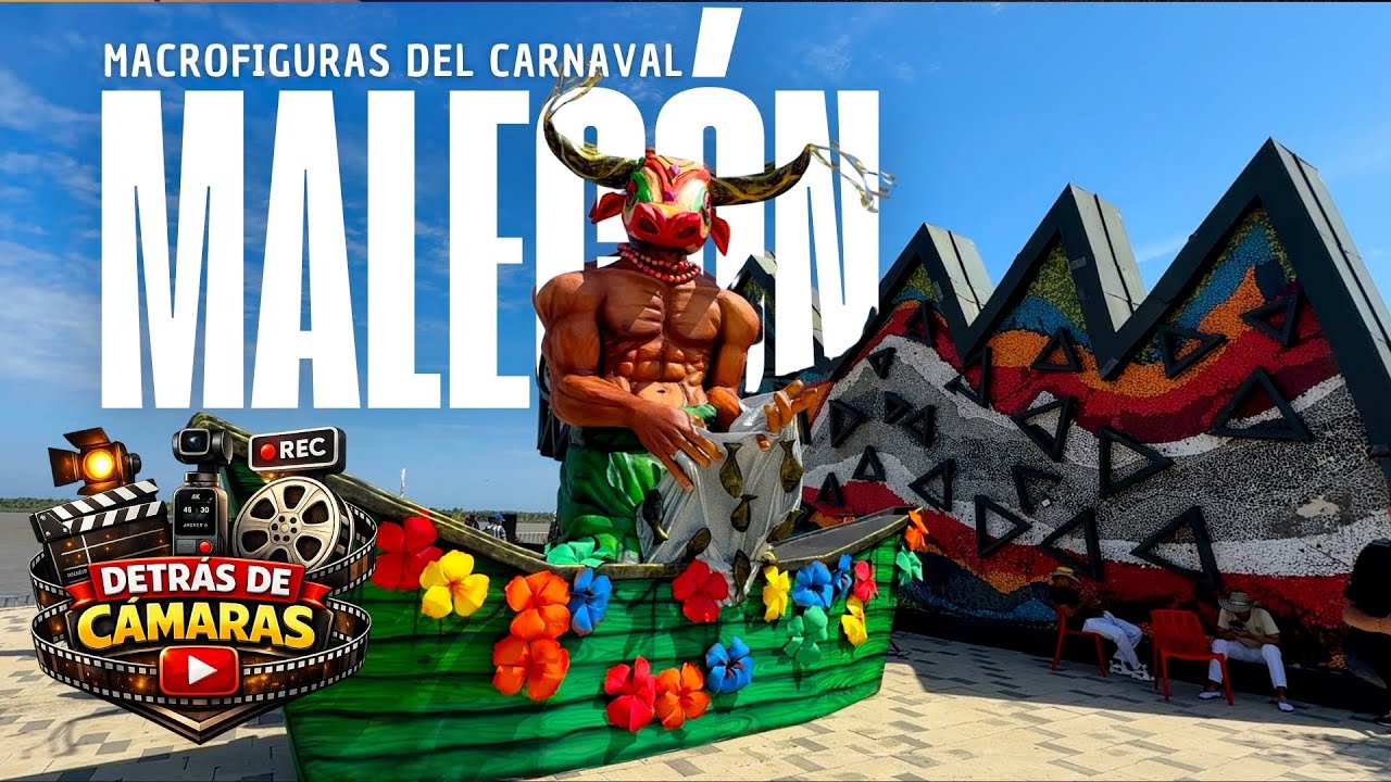¡Tienen que verlo! Macrofiguras del Carnaval de Barranquilla en el Gran Malecón