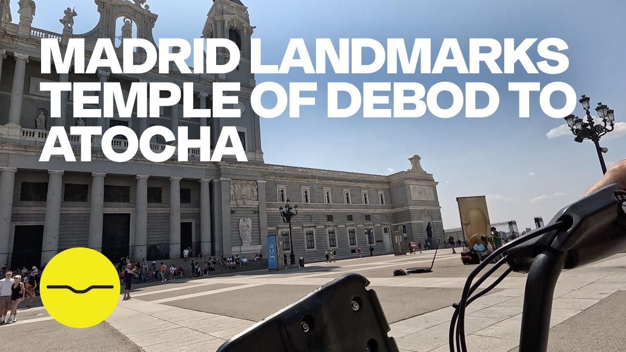 Madrid Bike Ride 4K | Temple of Debod, Royal Palace, Puerta de Toledo & Atocha