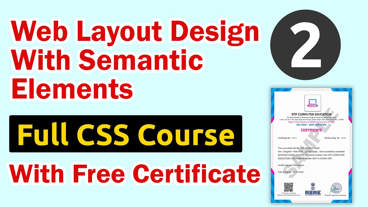 Web Layout Design With Semantic Elements in CSS