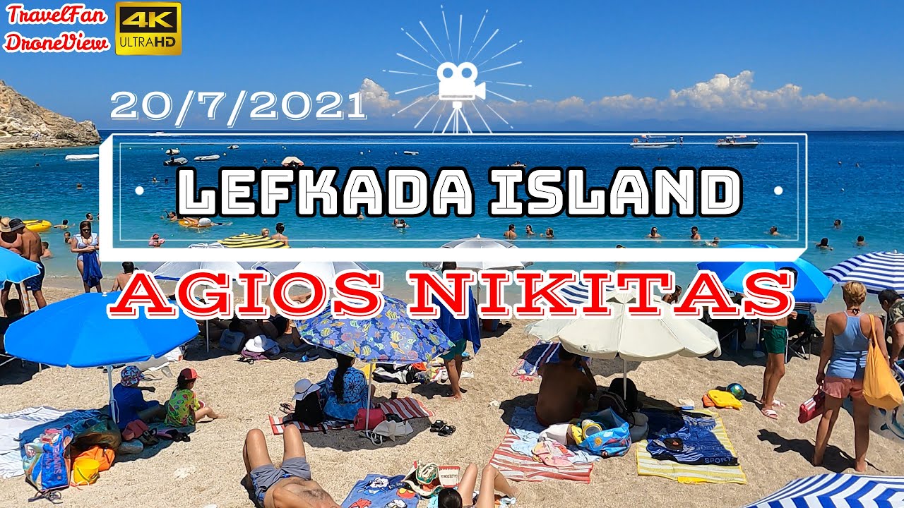 AGIOS NIKITAS (LEFKADA)【4K】(Subtitles) by TravelFan DroneView