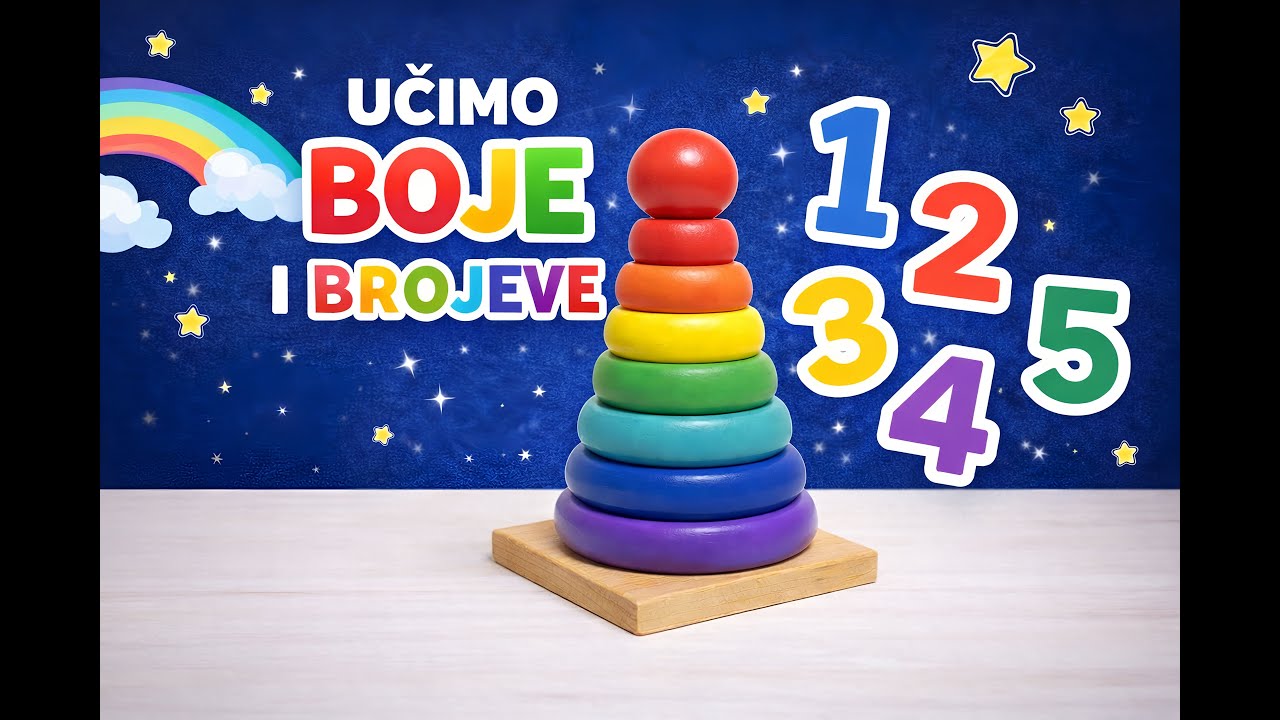 Učimo boje i brojeve | Montessori slagalica za decu | Edukativni video