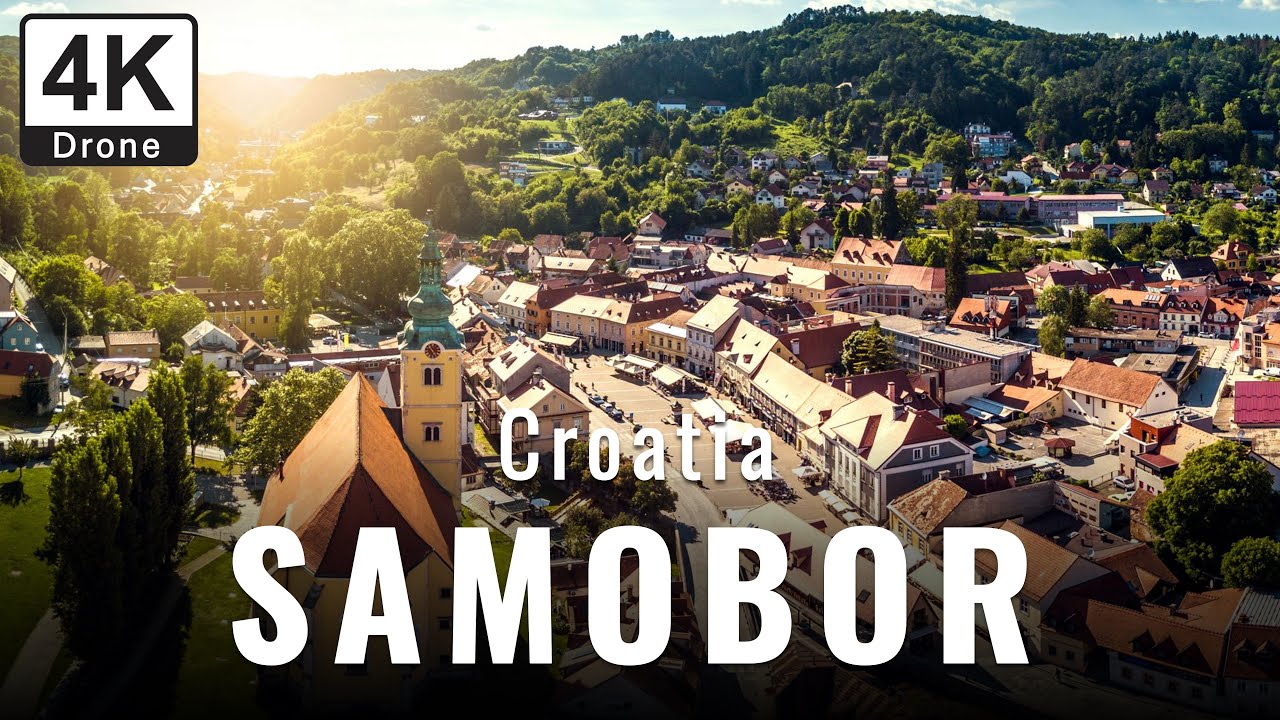 Samobor Croatia 🇭🇷 | Medieval Old Town, Saint Michael&rsquo;s Chapel & Te&scaron;anj Castle | 4K Drone
