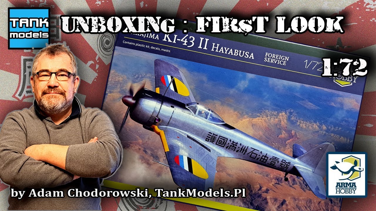 Unboxing 408 - 🇹🇭 NAKAJIMA KI-43 HAYABUSA 🇹🇭 - Arma Hobby 70079
