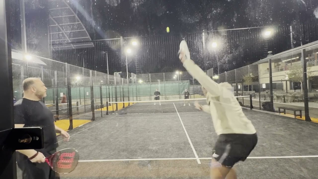 Padel game | Focusing on backhand & net ready position
