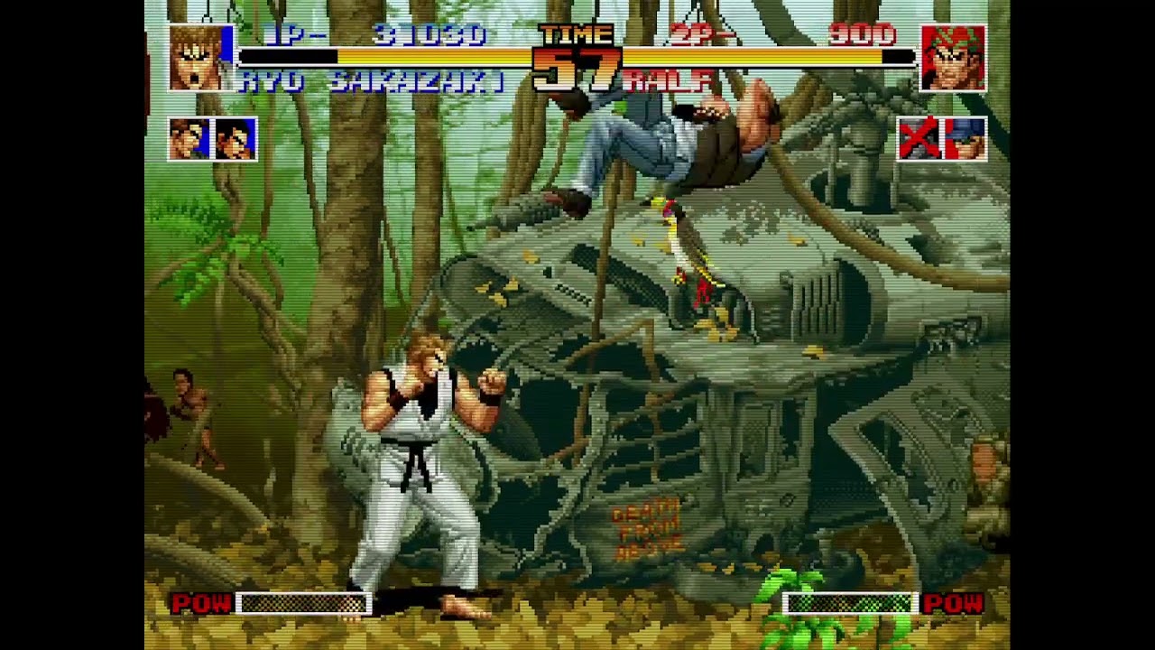 The King of Fighters '94 - Ryo, Robert, Takuma vs. Heidern, Ralf, Clark 6