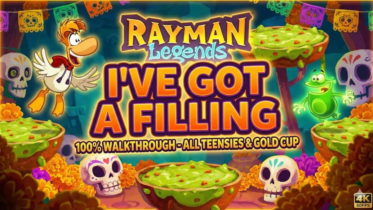 Rayman Legends: I've Got a Filling 100% Walkthrough - All Teensies & Gold Cup