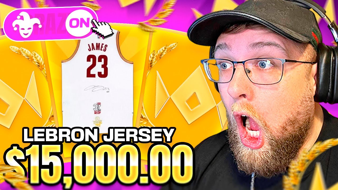 Он в полном восторге распаковал подписанную майку Леброна Джеймса стоимостью 15 000 долларов!