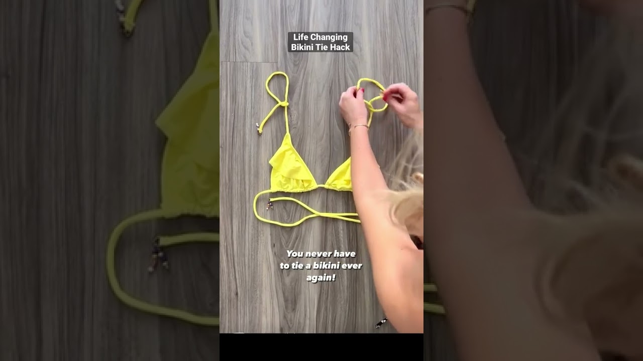 HOW TO TIE A BIKINI | FASHION HACKS FOR GIRLS TIKTOK 2022 | #SHORTS #SHORTSVIDEO #FASHIONHACKS