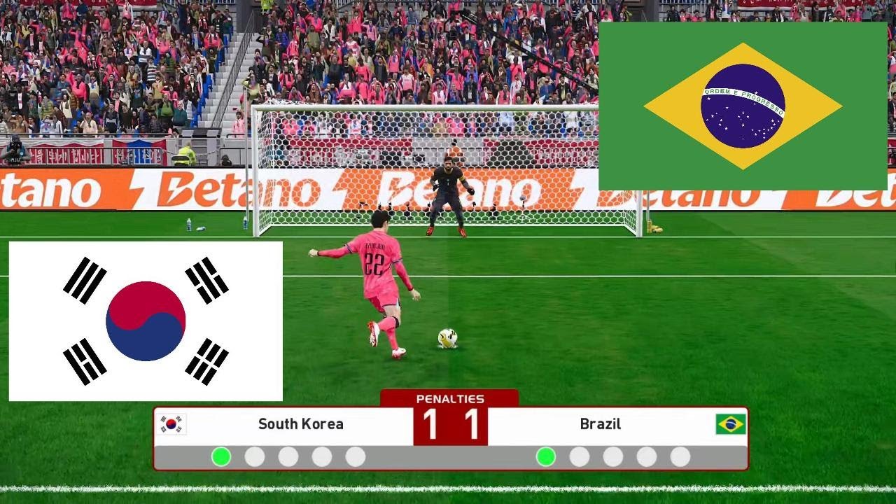 브라질 vs 한국 - 2026 월드컵 결승전 게임 시뮬레이션 -역대급 치열함이네요!!