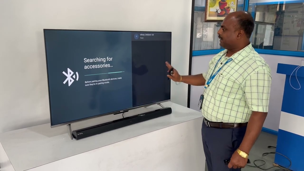 P7GT- Google TV- New Series. How to Connect through Bluetooth Home Theater or Sound Bar(Hindi)