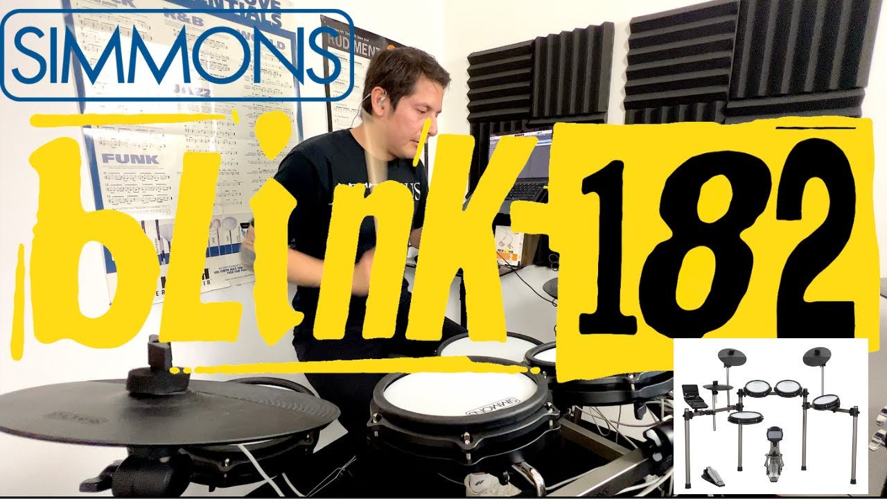 Blink 182 - EDGING Simmons Titan 50 DRUM COVER @SimmonsDrums