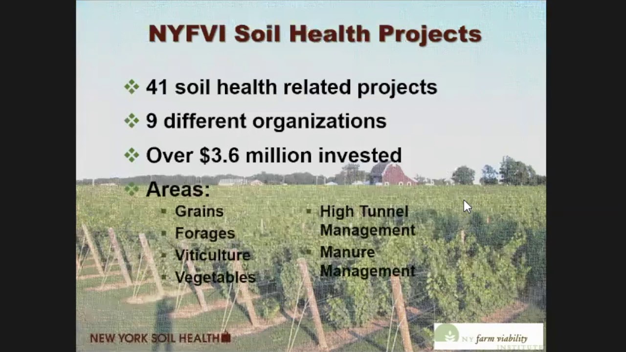 David Grusenmeyer, New York Farm Viability Institute (New York Soil Health Summit)