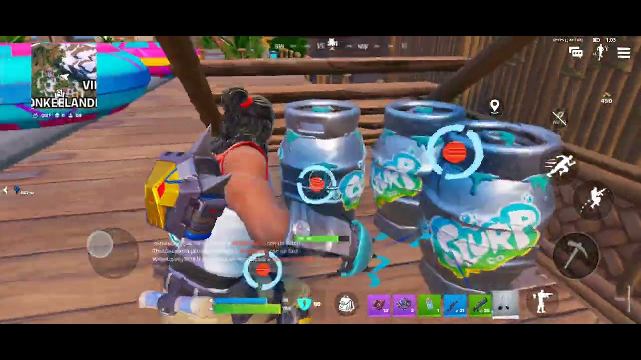 Un día jugando fornite en movil